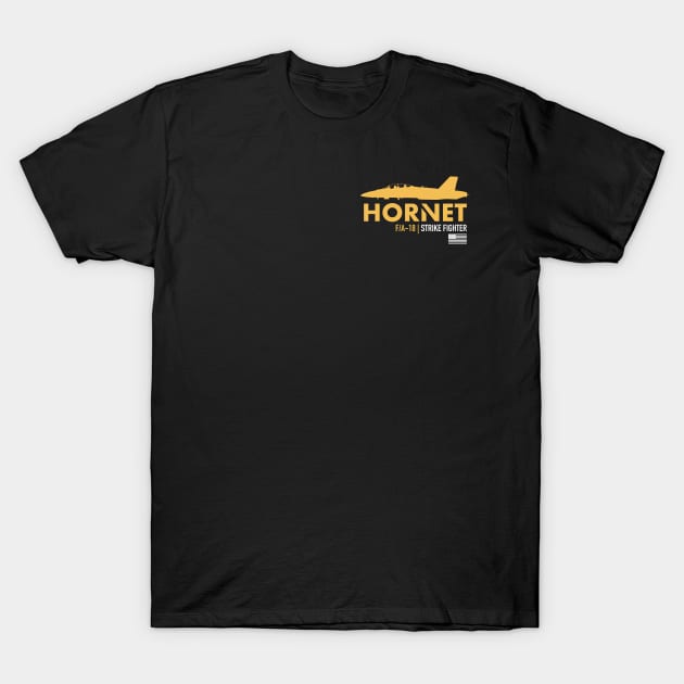 F/A-18 Hornet (Small logo) T-Shirt by TCP